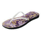 Joli tongs floraux violets (Incliné)