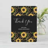 Joli tournesol jaune Merci Motif élégant (Debout devant)