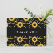 Joli tournesol jaune Merci Motif élégant (Debout devant)