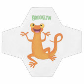 Joli triton orangé joyeux (Plat)