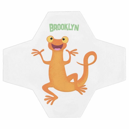 Joli triton orangé joyeux (Plat)