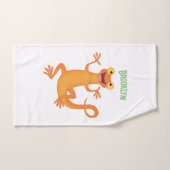 Joli triton orangé joyeux (Serviette à main)