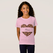 joli tshirt personnalisé imprimé léopard (Devant entier)