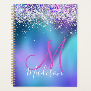 Joli turquoise violet faux parties scintillant mon