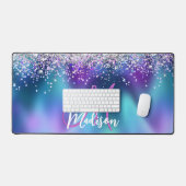 Joli turquoise violet faux parties scintillant mon (Clavier et souris)