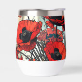 Joli Vase de Red Poppies (Gauche)
