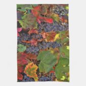 Joli Vignoble de automne Vin Serviette de cuisine (Vertical)