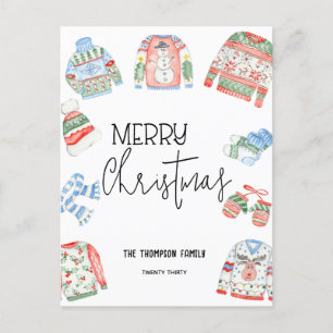 Joli vilain pull Joyeux Noël Carte de vœux de fête