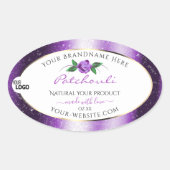 Joli violet blanc produit Étiquette Rose logo (Devant)
