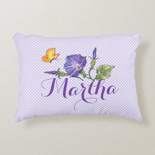 Joli violet matin gloire Coussin d'accent (Devant)