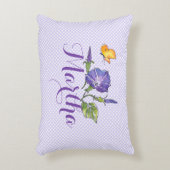 Joli violet matin gloire Coussin d'accent (Devant(Vertical))
