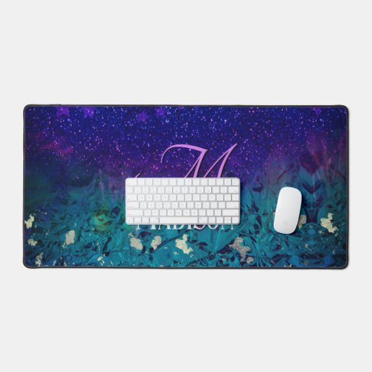 Joli violet turquoise ombre parties scintillant mo (Clavier et souris)