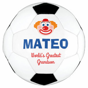 Joli visage clown balle de football personnalisée