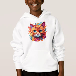 Joli visage de chat Design multicolore
