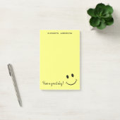 Joli visage Jaune Personnalisé Post-it Notes (Bureau)