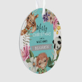 Joli Wild One Blue Jungle Enfants Noël (devant)