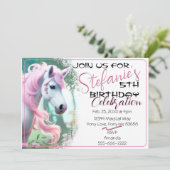 Jolie 3D Spirit Pony 14 Invitation anniversaire (Debout devant)