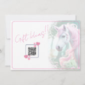 Jolie 3D Spirit Pony 14 Invitation anniversaire (Dos)