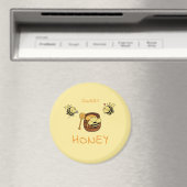 Jolie abeille aimable Magnet (In Situ (Lave-vaisselle))