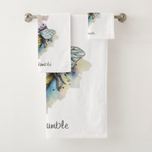 Jolie Abeille Et Lavage Arc-En-Ciel
