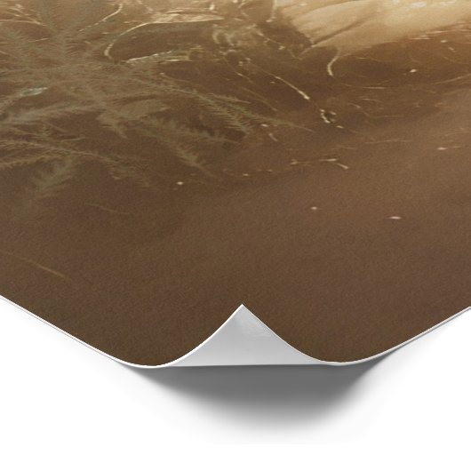 Jolie affiche bébé lapin à l'aquarelle (Coin)