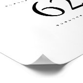 Jolie Affiche de bienvenue Fête des mariées (20x28 (Coin)