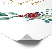 Jolie Affiche de bienvenue florale de la fête de l (Coin)