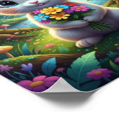 Jolie Affiche de Lapin de Bouquet de Printemps de (Coin)