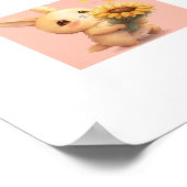 Jolie Affiche de Lapin | Rêvez simplement ce que v (Coin)