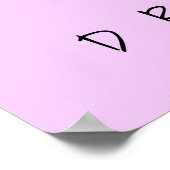 Jolie affiche de libellule colorée géométrique (Coin)