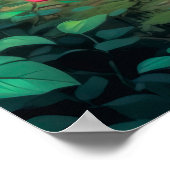 Jolie affiche de nounours avec coeur dans la forêt (Coin)