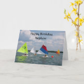 **JOLIE ANNIVERSAIRE NEPHEW** ET CARTE VOILE FAV (Fleur jaune)