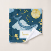 Jolie Aquarelle Baleines Motif sans mer Enfants (Gant de toilette)