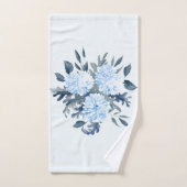 Jolie aquarelle bleue Florale (Serviette à main)