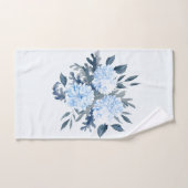 Jolie aquarelle bleue Florale (Serviette à main)