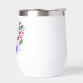 Jolie aquarelle Bouquet floral Monogramme (Gauche)