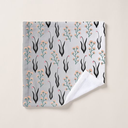 Jolie aquarelle de fleur d'argent (Gant de toilette)