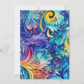 Jolie aquarelle Floral 40e anniversaire Invitation (Dos)