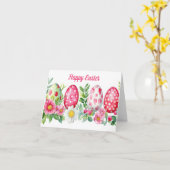 Jolie aquarelle Floral Oeuf de Pâques Carte de vac (Fleur jaune)