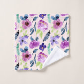 Jolie aquarelle florale (Gant de toilette)