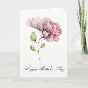 Jolie aquarelle Florals Carte de jour des mères