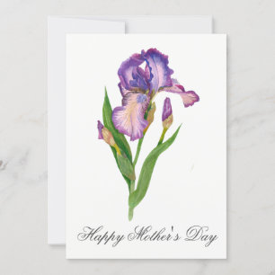 Jolie aquarelle Florals Carte de jour des mères