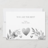 Jolie aquarelle Florals Carte de jour des mères (Dos)