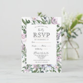 Jolie aquarelle frontière florale invitation (Debout devant)