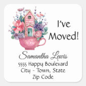 Jolie aquarelle j'ai déplacé 1.5in Address Sticker (Devant)