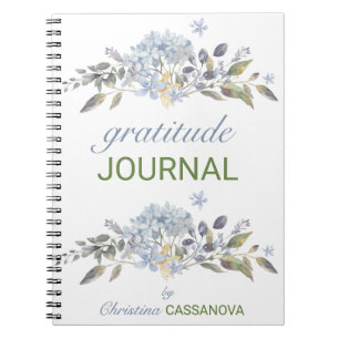 Jolie aquarelle Journal de la Gratitude Florale