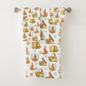 Jolie aquarelle lapins de pâques (En situation)