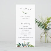 Jolie aquarelle Programme de mariage floral (Debout devant)