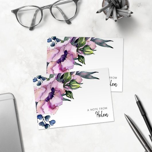 Jolie aquarelle rose Roses Personnalisées