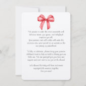 Jolie aquarelle rouge invitation arc (Dos)
